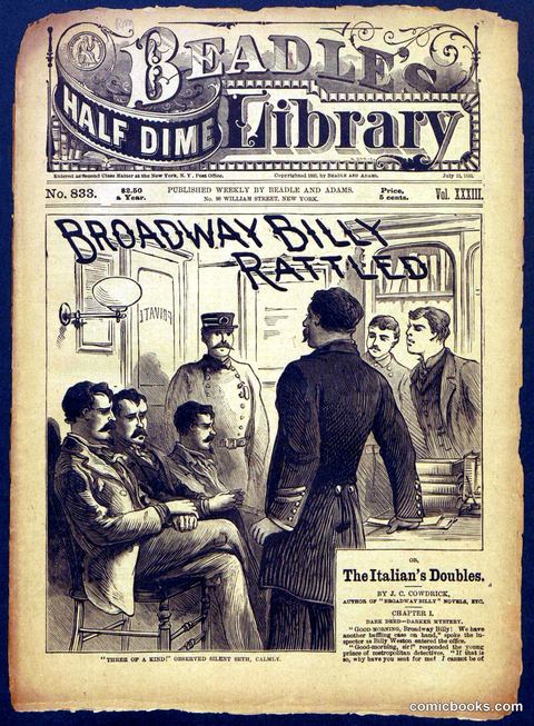 Beadle's Half Dime Library, No. 833