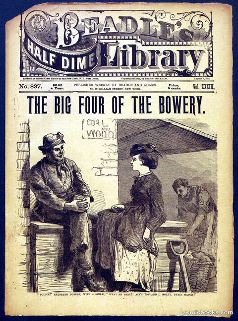 Beadle's Half Dime Library, No. 837