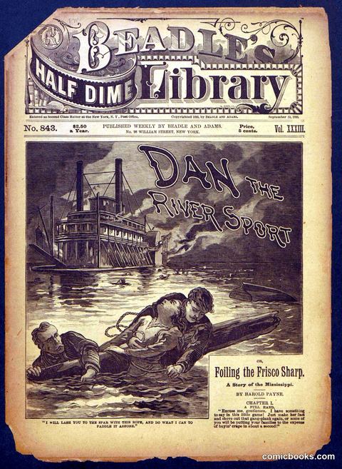 Beadle's Half Dime Library No. 843