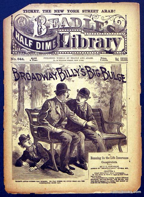 Beadle's Half Dime Library, No. 844