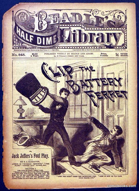 Beadle's Half Dime Library, No. 848