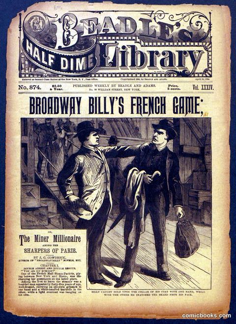 Beadle's Half Dime Library No. 874