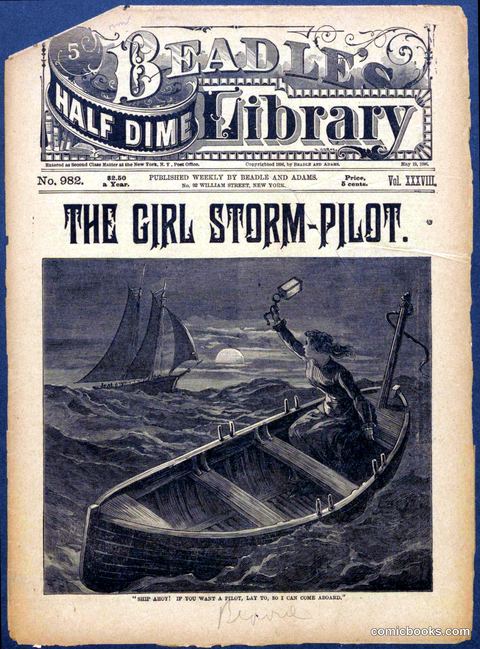 Beadle's Half Dime Library No. 982: "The Girl Storm-Pilot"