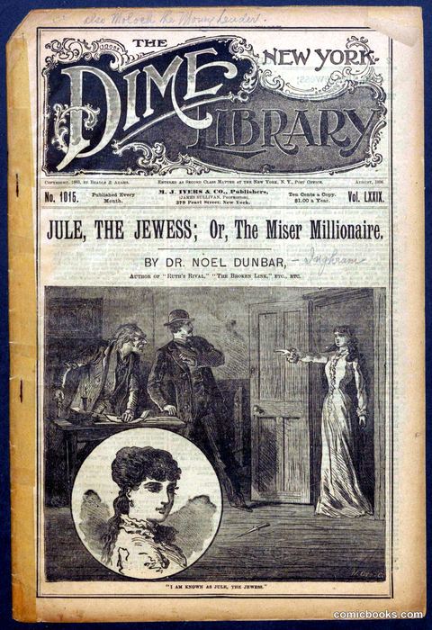 Beadle's New York Dime Library No. 1015