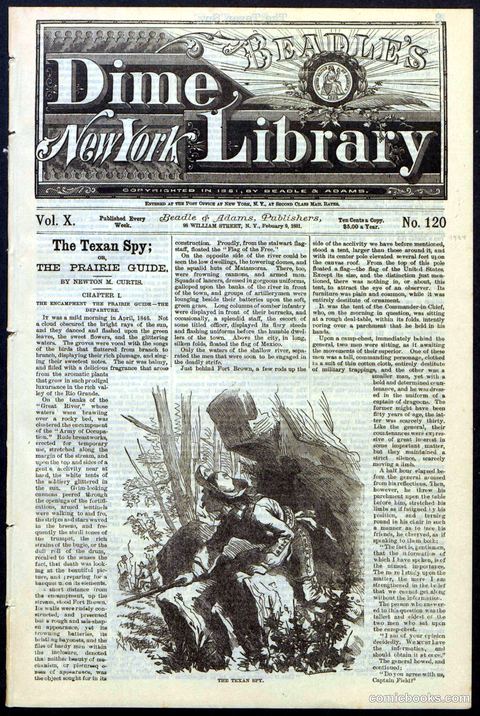 Beadle's Dime Library No. 120: The Texan Spy