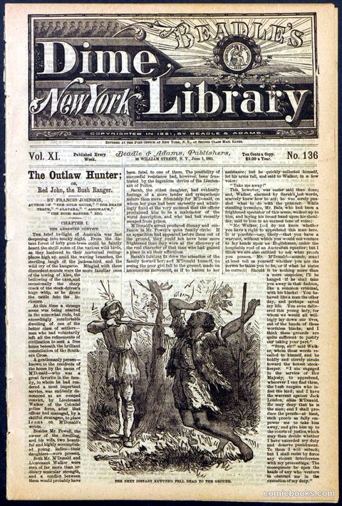 Beadle's New York Dime Library, No. 136