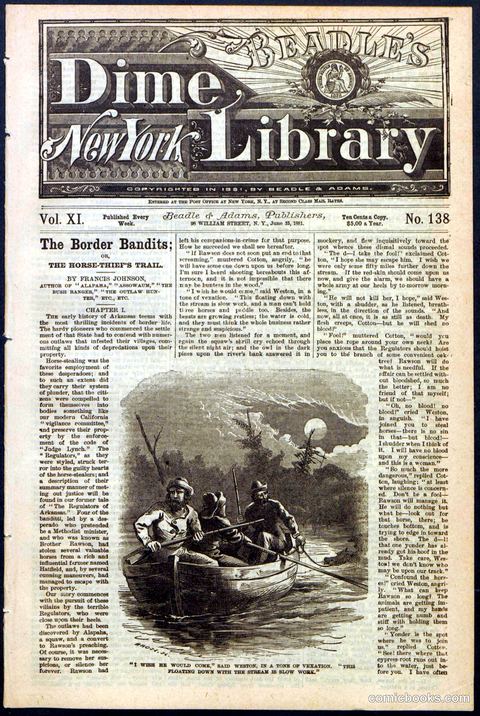Beadle's New York Dime Library, No. 138