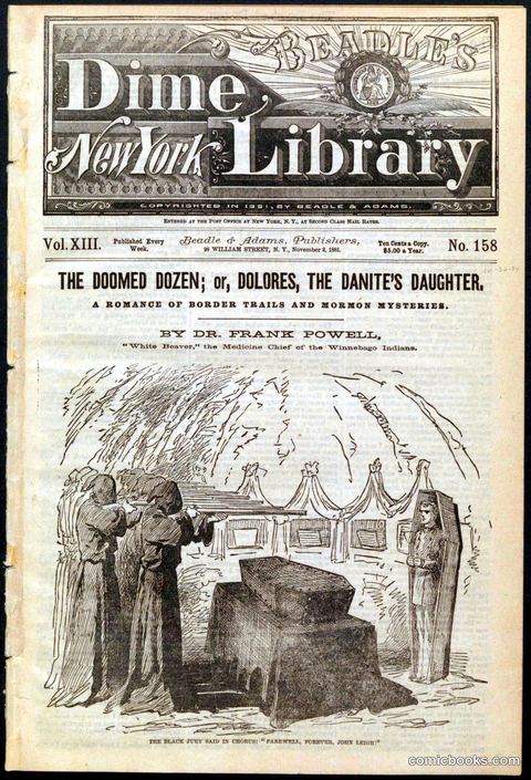 Beadle's New York Dime Library No. 158