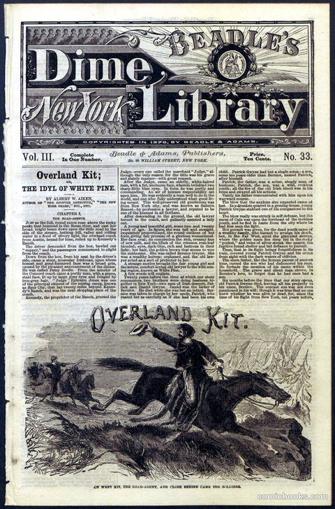 Beadle's Dime Library, Vol. III, No. 33