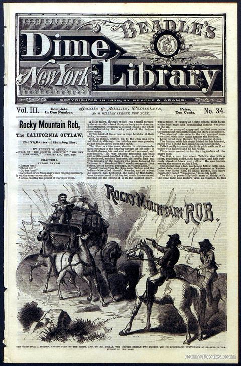 Beadle's New York Dime Library, Vol. III, No. 34
