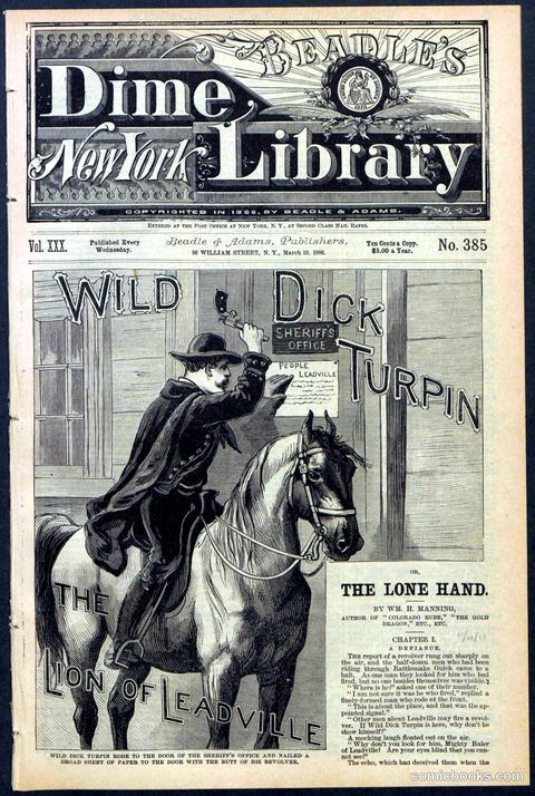 Beadle's New York Dime Library No. 385