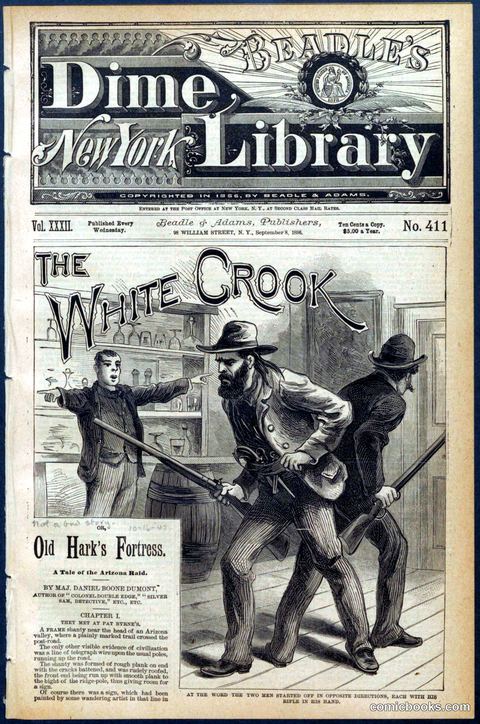 Beadle's Dime Library No. 411: The White Crook