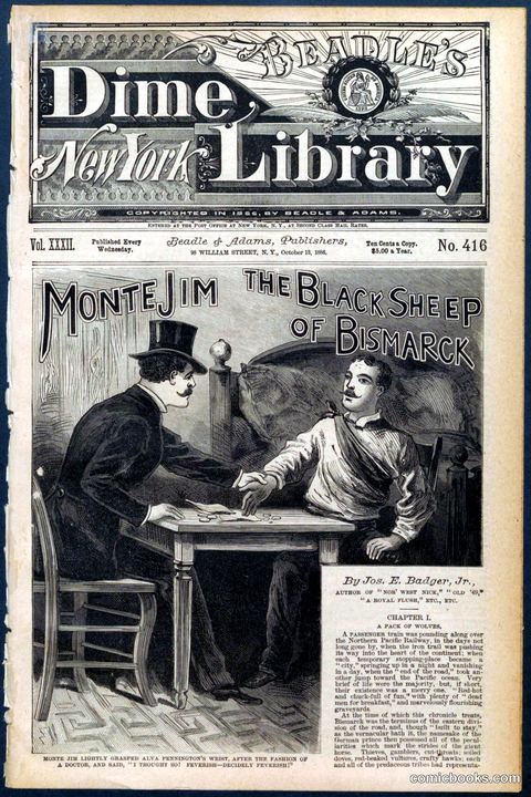 Beadle's New York Dime Library, No. 416