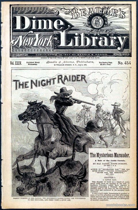 Beadle's New York Dime Library, No. 454