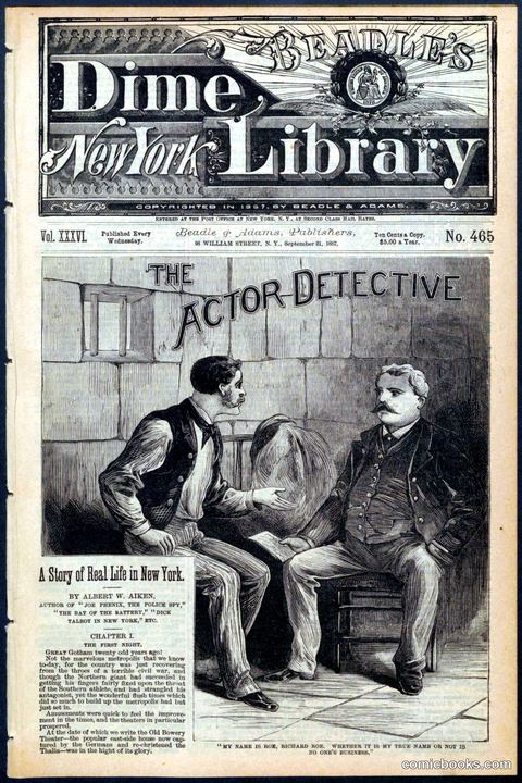 Beadle's Dime Library No. 465: The Actor Detective