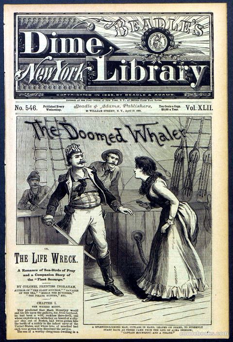 Beadle's Dime Library No. 546: The Doomed Whaler