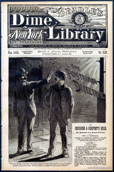 Beadle's New York Dime Library, No. 565
