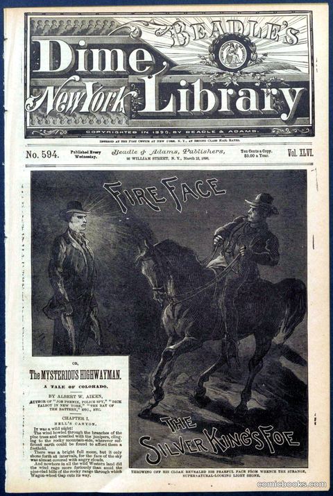 Beadle's New York Dime Library No. 594