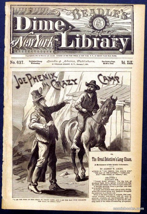 Beadle's New York Dime Library, No. 637