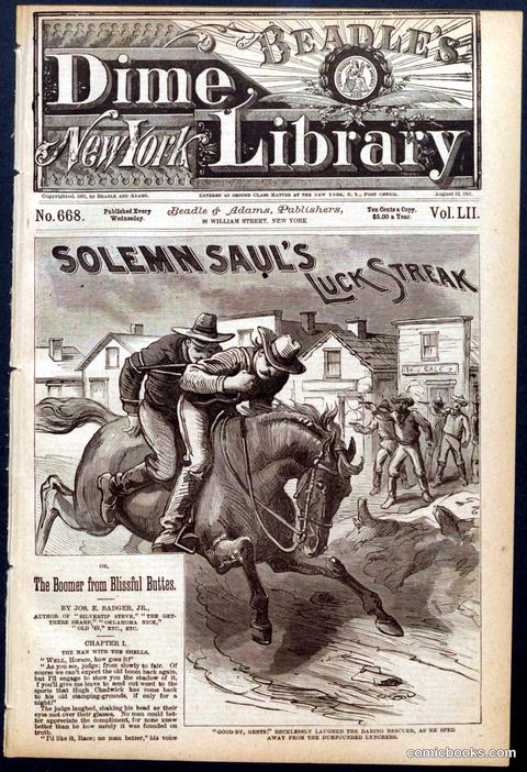 Beadle's New York Dime Library No. 668