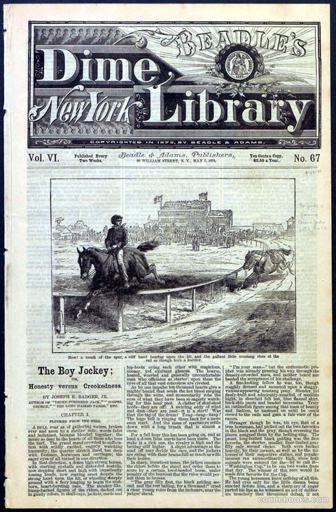 Beadle's New York Dime Library, No. 67