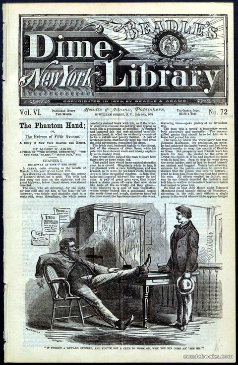 Beadle's New York Dime Library, No. 72