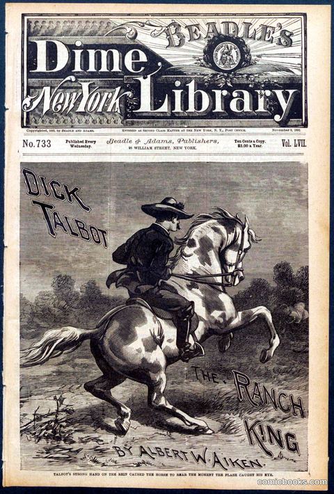 Beadle's New York Dime Library No. 733
