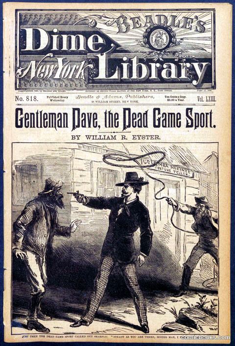 Beadle's Dime Library No. 818: "Gentleman Dave, the Dead Game Sport"