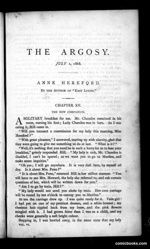 The Argosy, Vol. VI