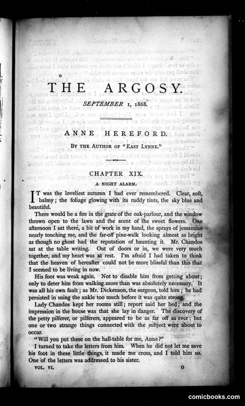 The Argosy, Vol. VI, September 1, 1868