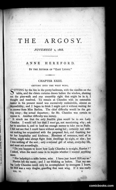 The Argosy, Vol. VI, November 2, 1868