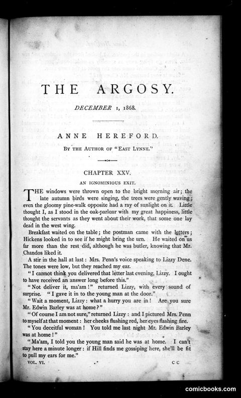 The Argosy, Vol. 6