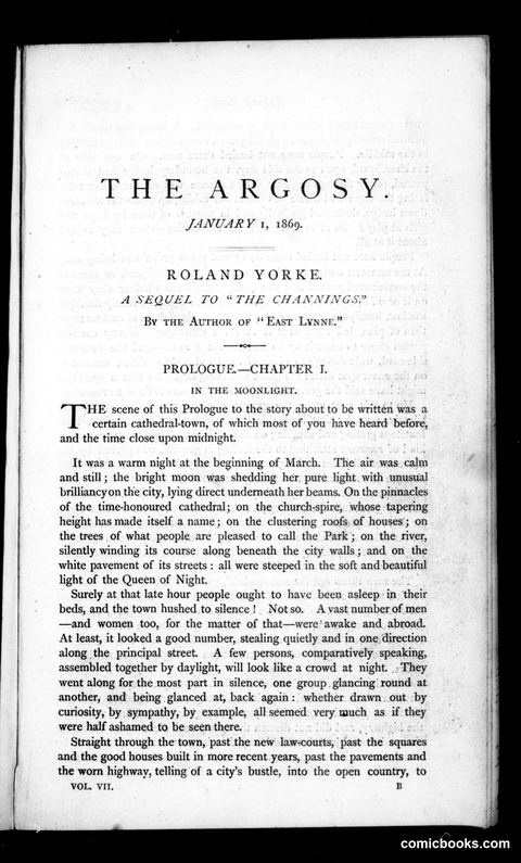 The Argosy, Vol. VII, January 1, 1869