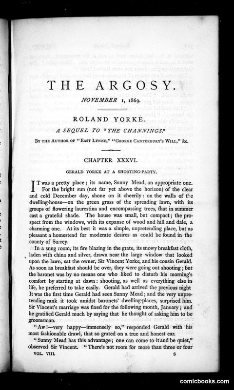 The Argosy, Vol. VIII, November 1, 1869