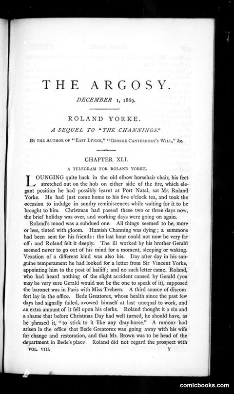 The Argosy, Vol. 8