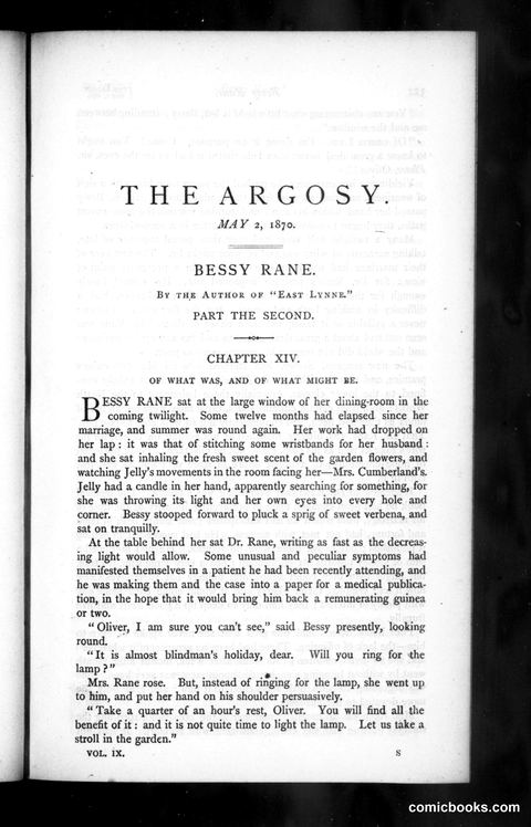 The Argosy, Vol. IX, May 2, 1870