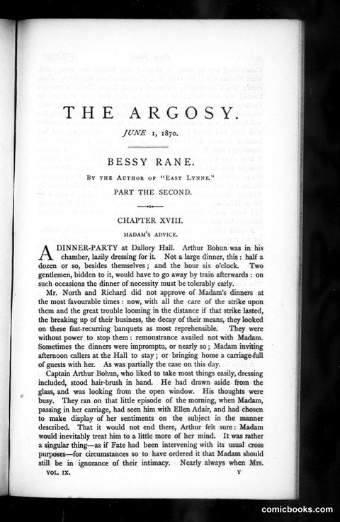 The Argosy, Vol. 9