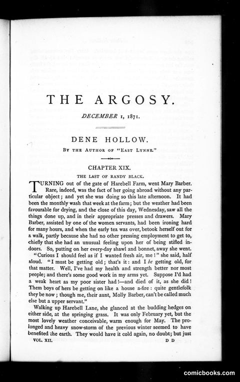 The Argosy, Vol. XII