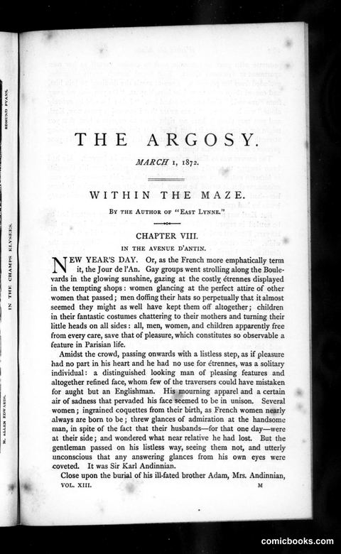 The Argosy, Vol. 13