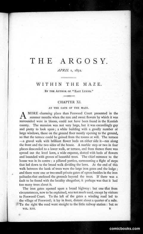 The Argosy, Vol. XIII