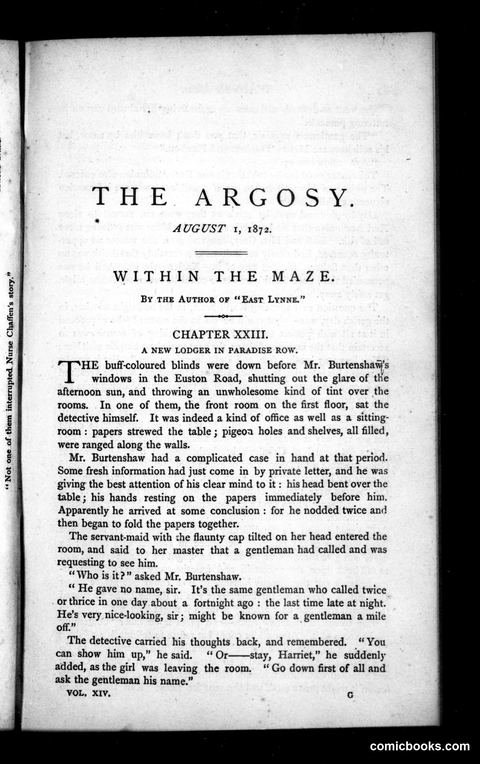 The Argosy, Vol. XIV