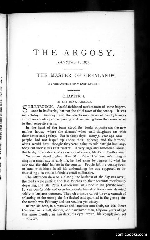 The Argosy, Vol. 15