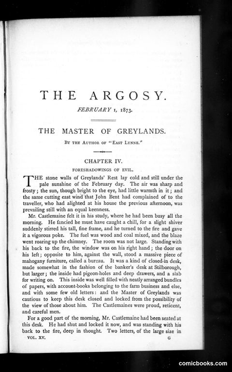 The Argosy, Vol. 15