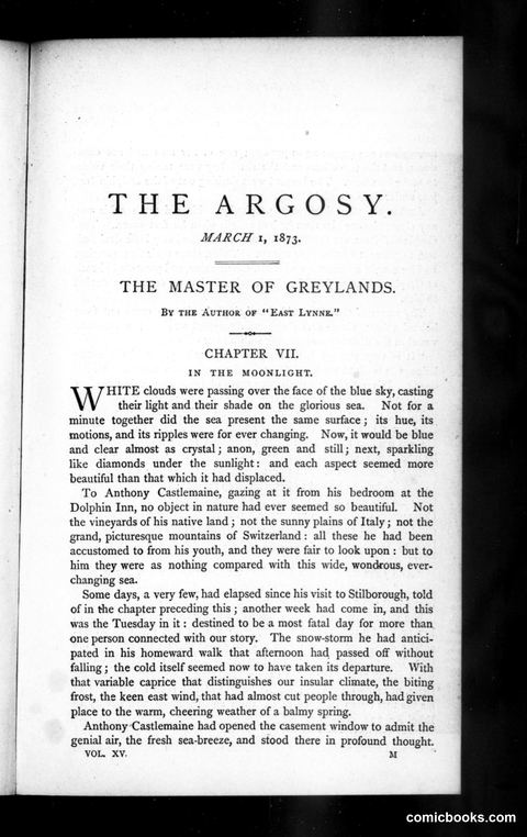 The Argosy, Vol. XV