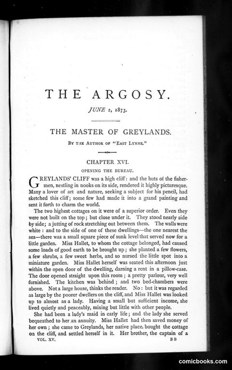 The Argosy, Vol. 15
