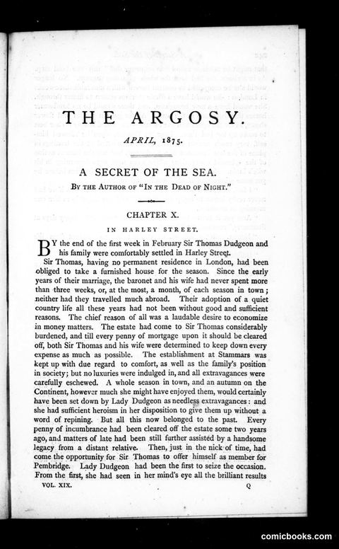 The Argosy, Vol. XIX