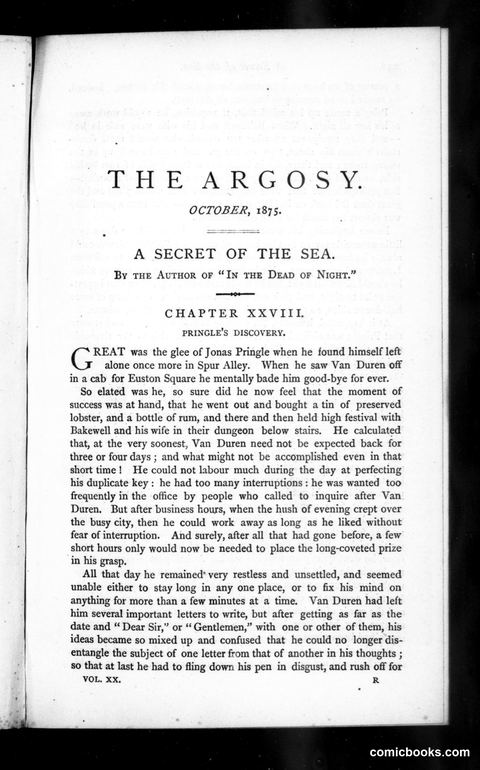 The Argosy, Vol. 20