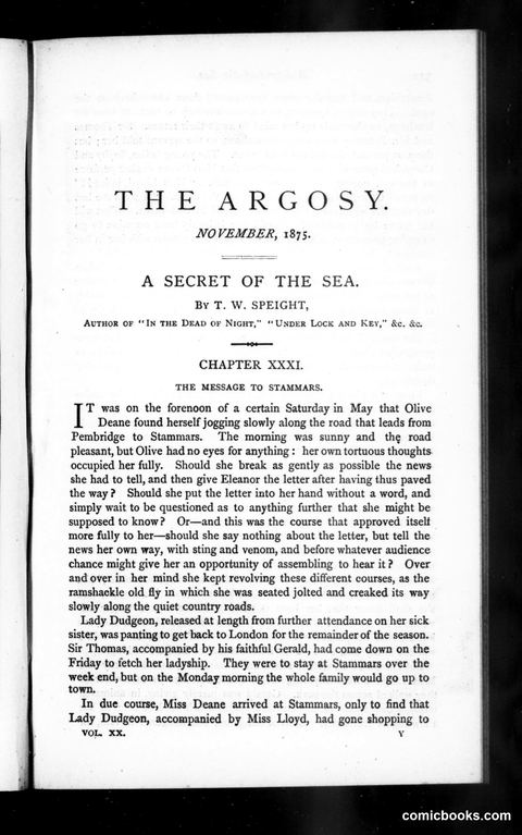 The Argosy, Vol. 20
