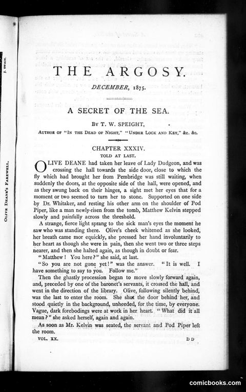 The Argosy, Vol. 20