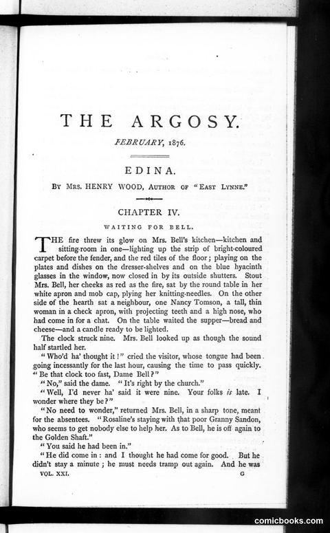 The Argosy, Vol. 21